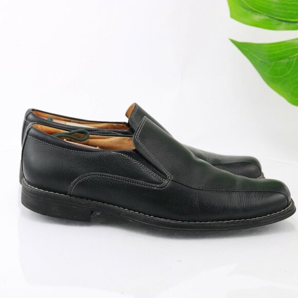 Sandro‎ Moscoloni Mens Jacob Venetian Loafer Size 9 D Black Leather Slip-On Shoe main image 11